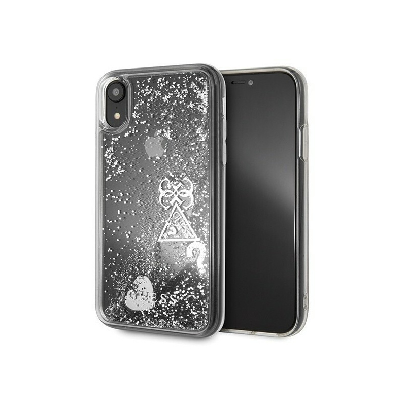 Guess Distributor - 3700740440377 - [KOSZ] - Guess GUHCI61GLHFLSI iPhone Xr silver hard case Glitter Hearts - B2B homescreen