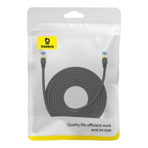 Hurtownia GSM - Hálózati kábel Baseus 7. kategóriás RJ45 Ethernet, 10Gbps, 10m (fekete) - BSU4693 - {ean13} - Hurt