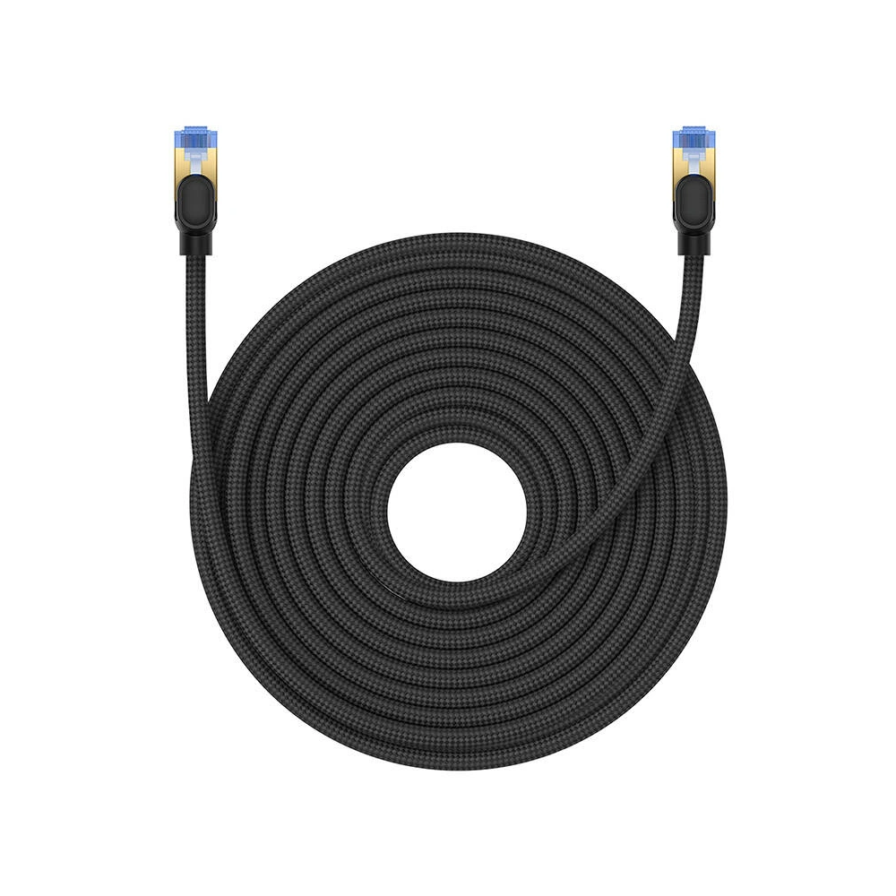 Hurtownia GSM - Kabel síťový Baseus v opletu kat. 7 Ethernet RJ45, 10Gbps, 20m (černý) - BSU4695 - {ean13} - Hurt