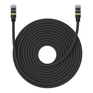 Hurtownia GSM - Hálózati kábel Baseus 7. kategóriás, árnyékolt Ethernet RJ45, 10Gbps, 20m (fekete) - BSU4695 - {ean13} - Hurt