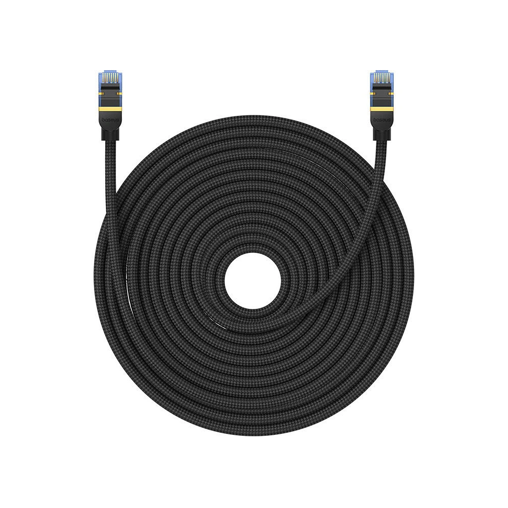 Hurtownia GSM - Netzwerkkabel Baseus im geflochtenen Kat. 7 Ethernet RJ45, 10Gbps, 25m (schwarz) - BSU4696 - {ean13} - Hurt