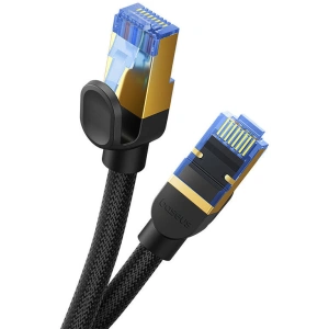 Kabel sieciowy Baseus w oplocie kat. 7 Ethernet RJ45, 10Gbps, 25m (czarny)