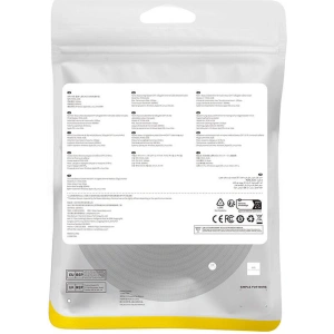 Kabel sieciowy Baseus w oplocie kat. 7 Ethernet RJ45, 10Gbps, 25m (czarny)