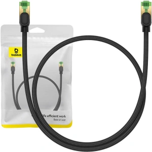 Wholesale Baseus braided cat 8 Ethernet RJ45 network cable, 40Gbps, 0.5m (black) - BSU4697 - {ean13} - Hurt