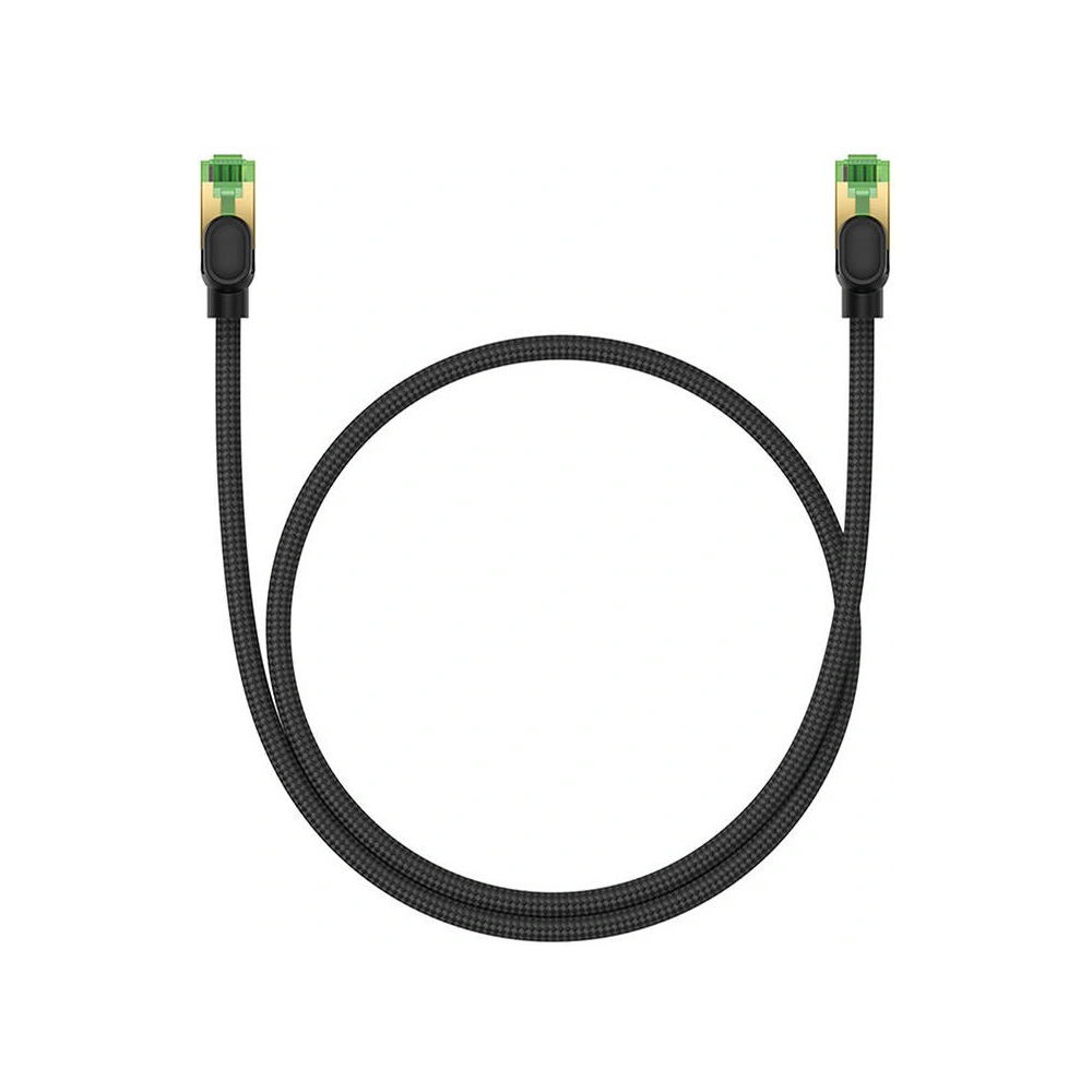 Hurtownia GSM - Cablul de rețea Baseus în împletitură cat. 8 Ethernet RJ45, 40Gbps, 0,5m (negru) - BSU4697 - {ean13} - Hurt