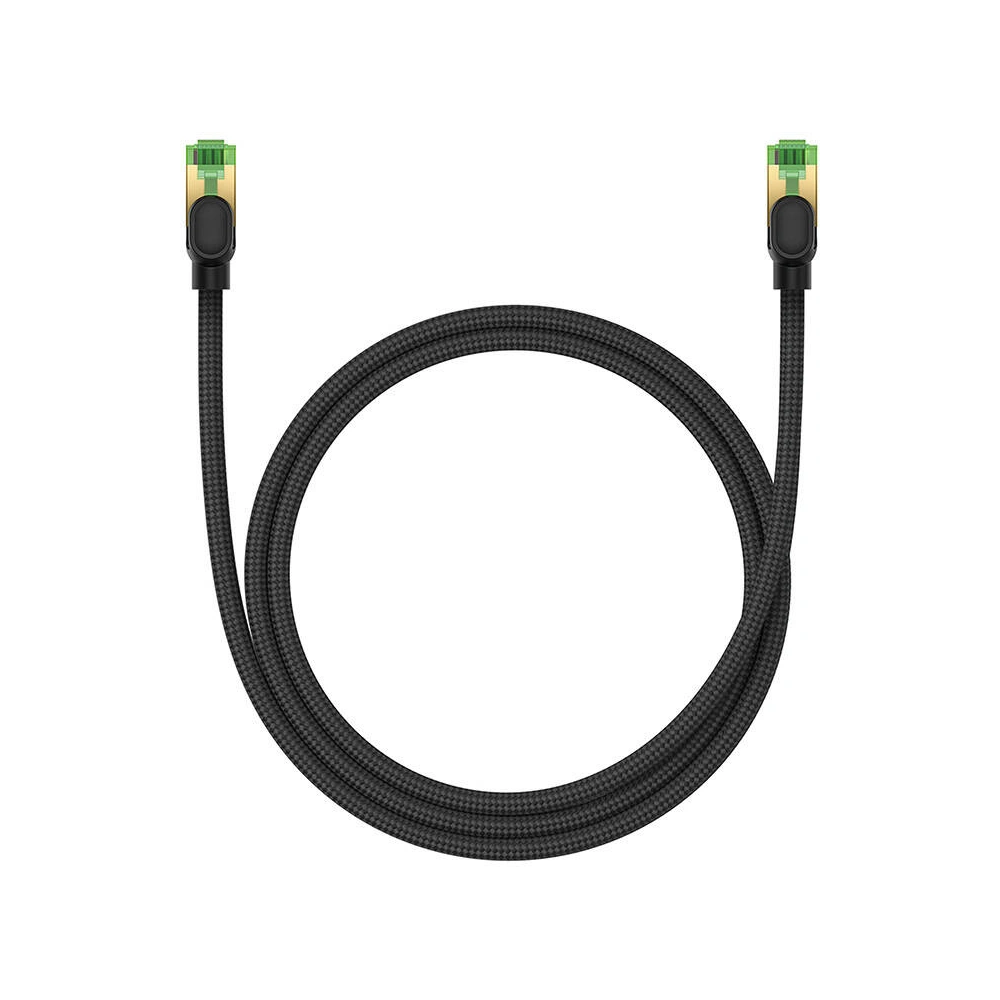 Hurtownia GSM - Netzwerkkabel Baseus im geflochtenen Design Kat. 8 Ethernet RJ45, 40Gbps, 1m (schwarz) - BSU4698 - {ean13} - Hurt