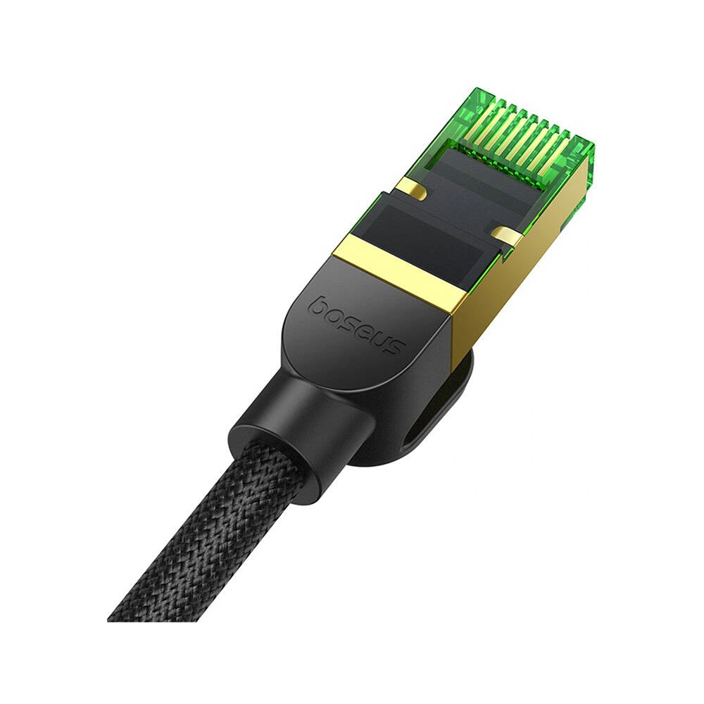 Hurtownia GSM - Netzwerkkabel Baseus im geflochtenen Design Kat. 8 Ethernet RJ45, 40Gbps, 1m (schwarz) - BSU4698 - {ean13} - Hurt