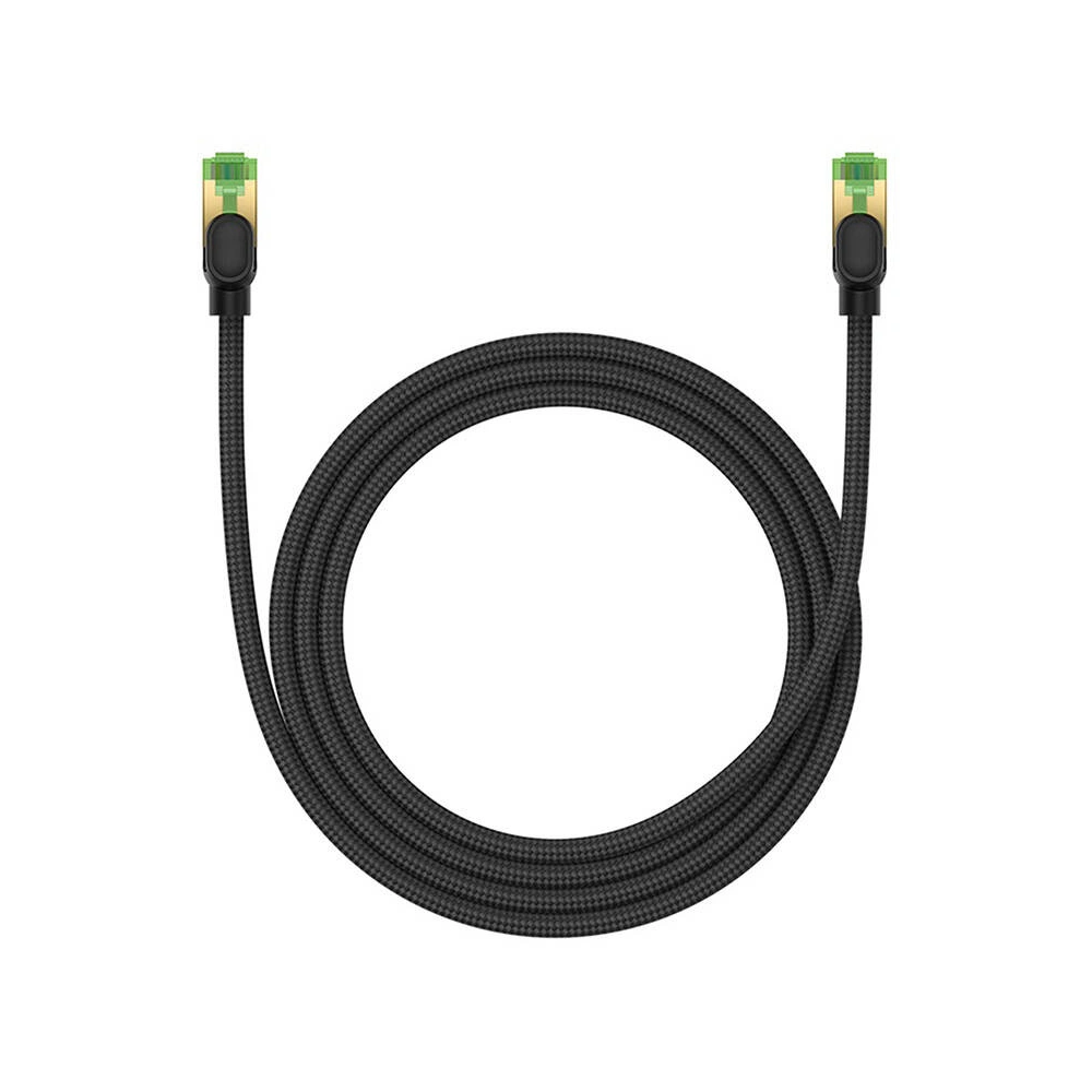 Hurtownia GSM - Cablul de rețea Baseus împletit cat. 8 Ethernet RJ45, 40Gbps, 1,5m (negru) - BSU4699 - {ean13} - Hurt