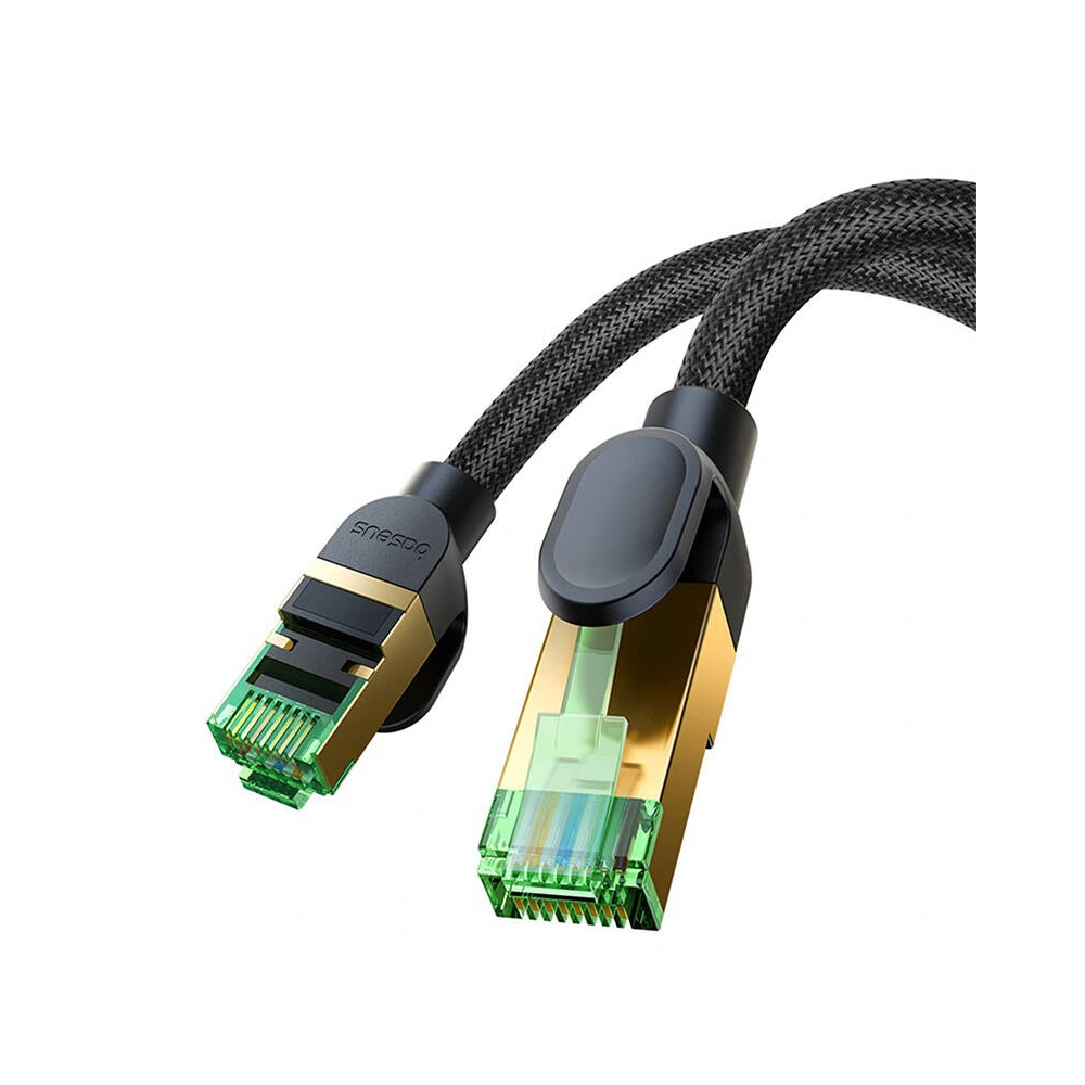 Hurtownia GSM - Netzwerkkabel Baseus im geflochtenen Kat. 8 Ethernet RJ45, 40Gbps, 1,5m (schwarz) - BSU4699 - {ean13} - Hurt