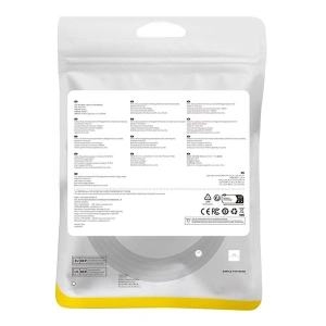 Kabel sieciowy Baseus w oplocie kat. 8 Ethernet RJ45, 40Gbps, 1,5m (czarny)