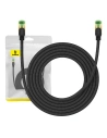 Netzwerkkabel Baseus in geflochtener Ausführung Kat. 8 Ethernet RJ45, 40Gbps, 3m (schwarz)