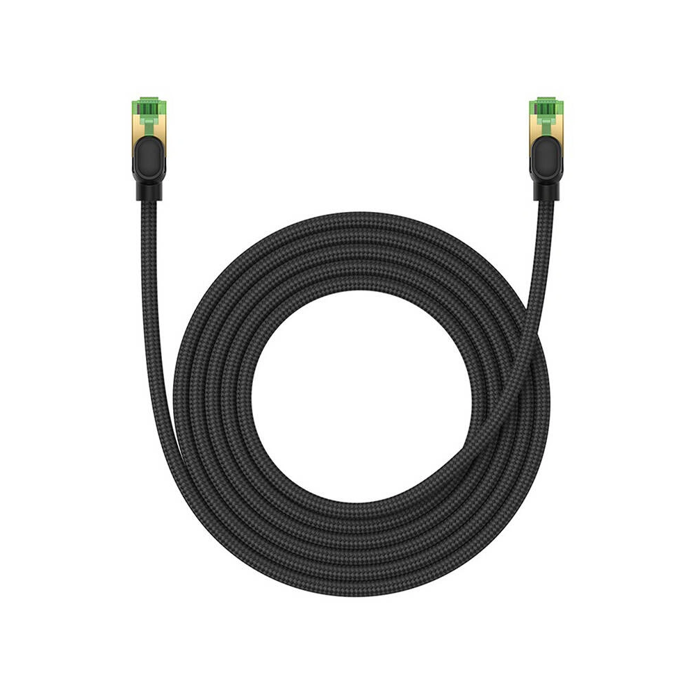 Hurtownia GSM - Netzwerkkabel Baseus in geflochtener Ausführung Kat. 8 Ethernet RJ45, 40Gbps, 3m (schwarz) - BSU4701 - {ean13} - Hurt
