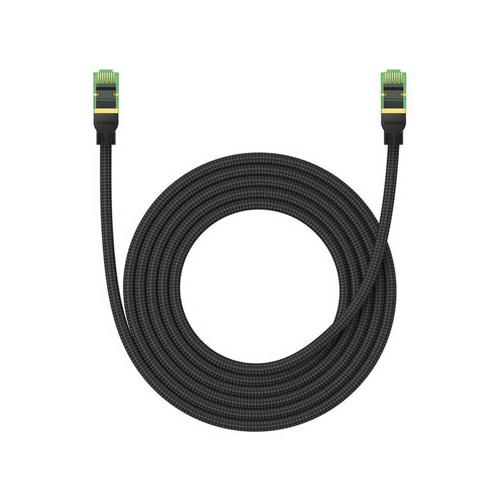 Hurtownia GSM - Netzwerkkabel Baseus in geflochtener Ausführung Kat. 8 Ethernet RJ45, 40Gbps, 3m (schwarz) - BSU4701 - {ean13} - Hurt