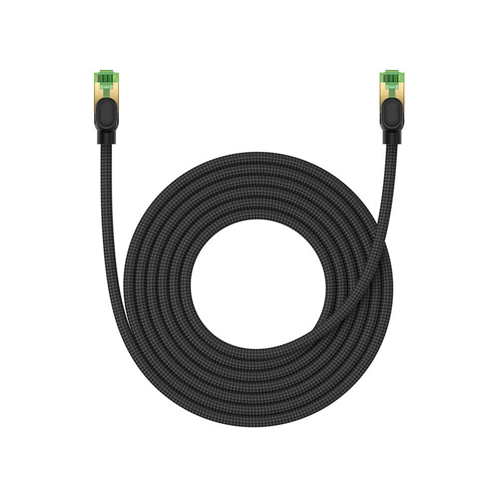 Hurtownia GSM - Netzwerkkabel Baseus in geflochtenem Kat. 8 Ethernet RJ45, 40Gbps, 5m (schwarz) - BSU4702 - {ean13} - Hurt