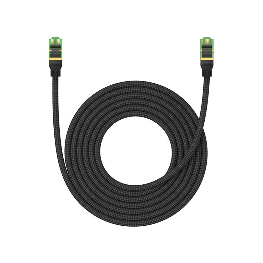 Hurtownia GSM - Netzwerkkabel Baseus in geflochtenem Kat. 8 Ethernet RJ45, 40Gbps, 5m (schwarz) - BSU4702 - {ean13} - Hurt