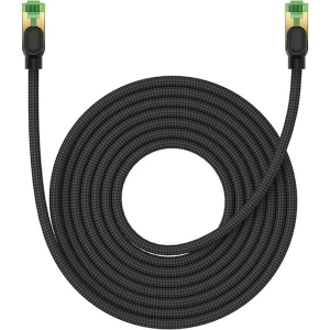 Wholesale Baseus braided cat 8 Ethernet RJ45 network cable, 40Gbps, 8m (black) - BSU4703 - {ean13} - Hurt