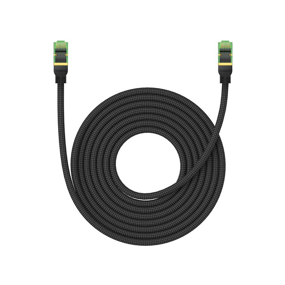 Hurtownia GSM - Cablul de rețea Baseus împletit cat. 8 Ethernet RJ45, 40Gbps, 8m (negru) - BSU4703 - {ean13} - Hurt