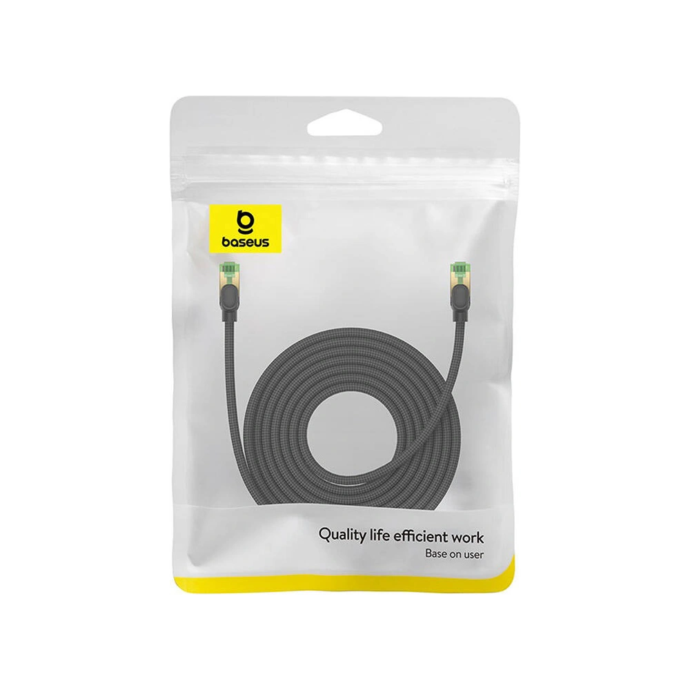 Hurtownia GSM - Cablul de rețea Baseus împletit cat. 8 Ethernet RJ45, 40Gbps, 8m (negru) - BSU4703 - {ean13} - Hurt