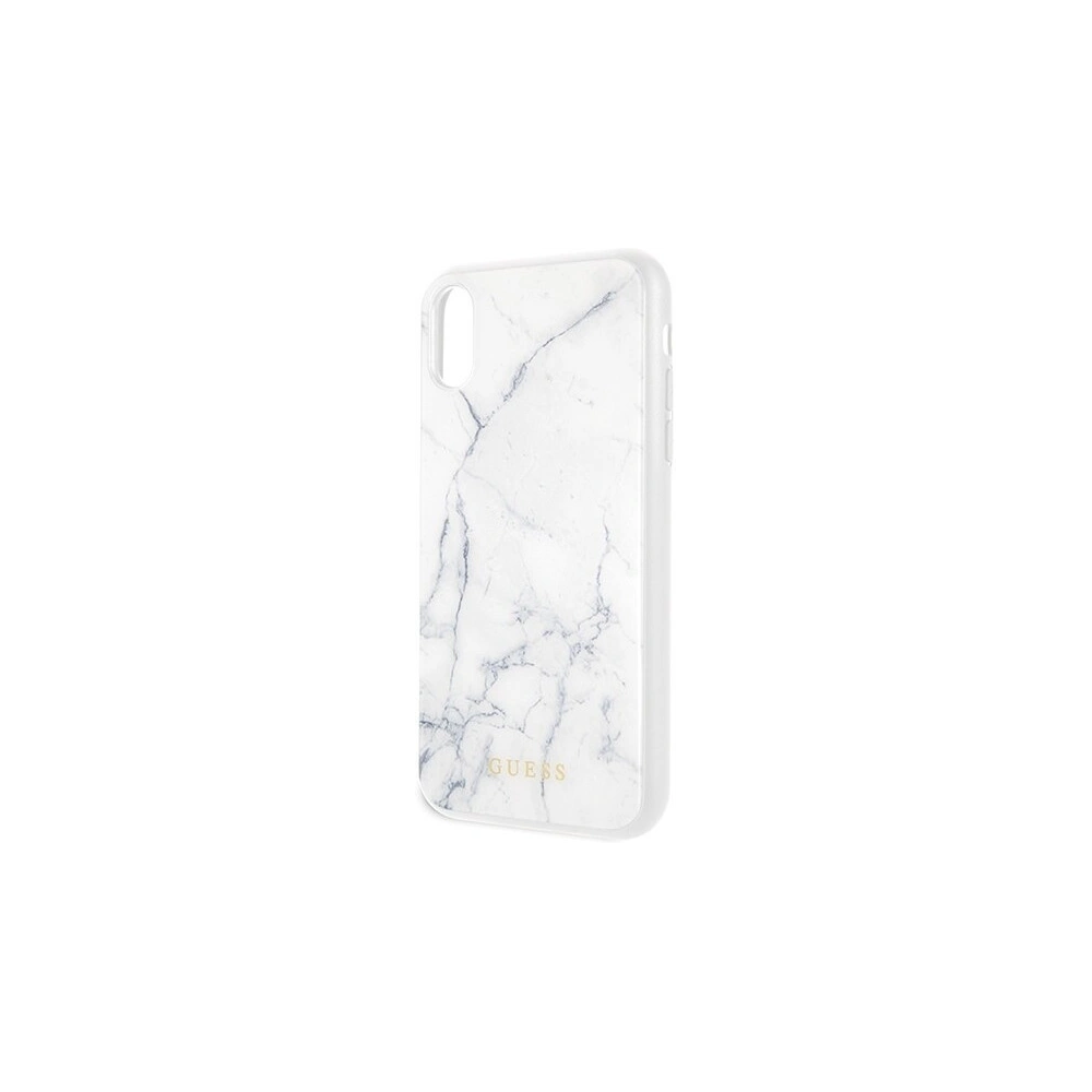 Hurtownia GSM - Etui Guess GUHCI61HYMAWH Apple iPhone XR biały/white Marble - GUE052WHT - {ean13} - Hurt