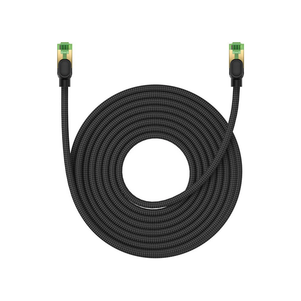 Hurtownia GSM - Netzwerkkabel Baseus im Gewebe Kat. 8 Ethernet RJ45, 40Gbps, 10m (schwarz) - BSU4704 - {ean13} - Hurt