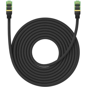 Hurtownia GSM - Kabel síťový Baseus v opletu kat. 8 Ethernet RJ45, 40Gbps, 10m (černý) - BSU4704 - {ean13} - Hurt