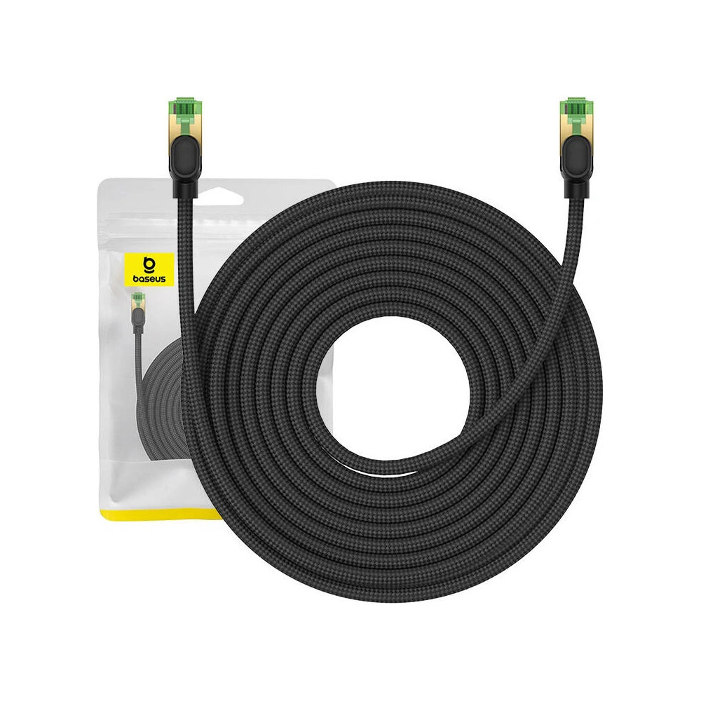 Hurtownia GSM - Hálózati kábel Baseus kat. 8-as Ethernet RJ45, 40Gbps, 15m (fekete) - BSU4705 - {ean13} - Hurt