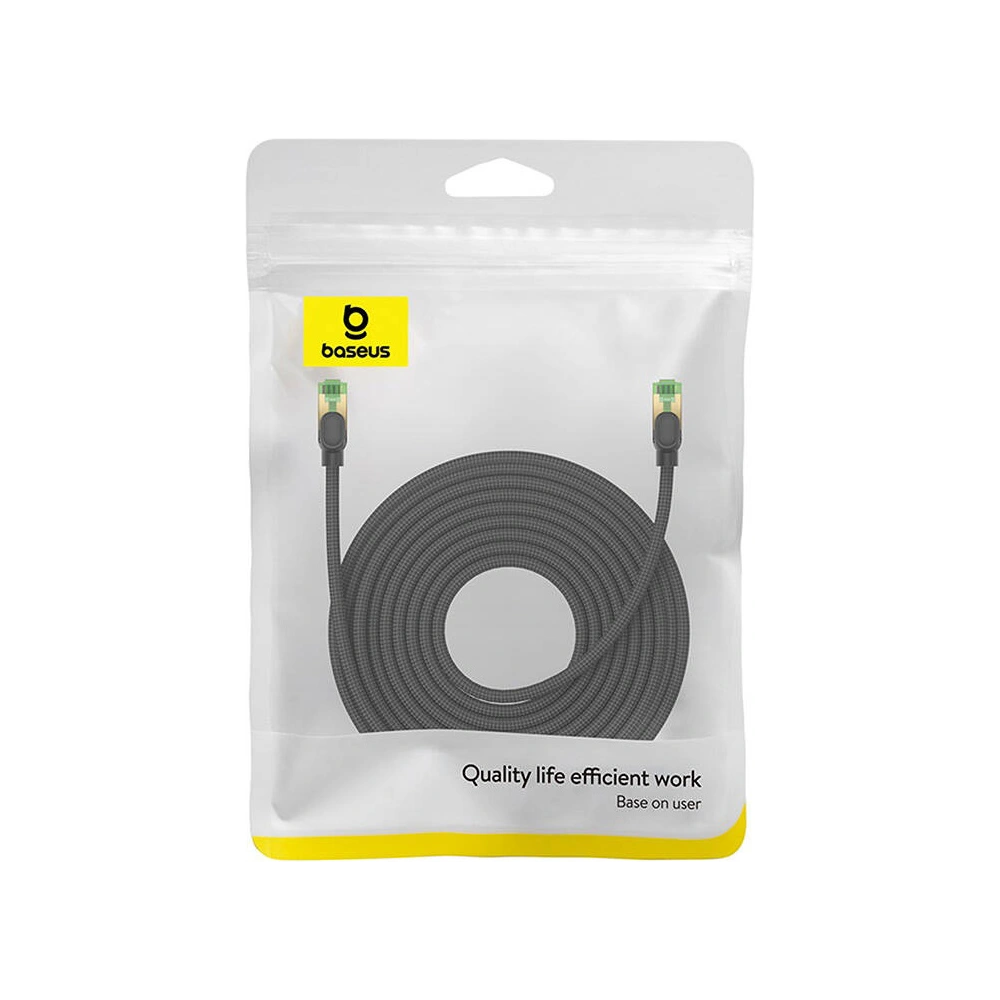 Hurtownia GSM - Hálózati kábel Baseus kat. 8-as Ethernet RJ45, 40Gbps, 15m (fekete) - BSU4705 - {ean13} - Hurt
