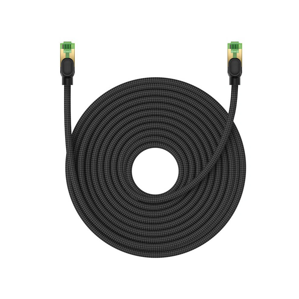 Hurtownia GSM - Kabel síťový Baseus v opletu kat. 8 Ethernet RJ45, 40Gbps, 20m (černý) - BSU4706 - {ean13} - Hurt