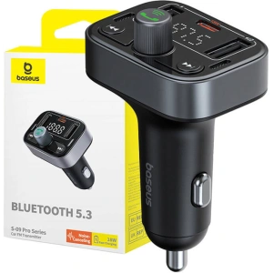 Hurtownia GSM - Transmiter FM Baseus S-09 Pro Bluetooth 5.3 (černý) - BSU4707 - {ean13} - Hurt