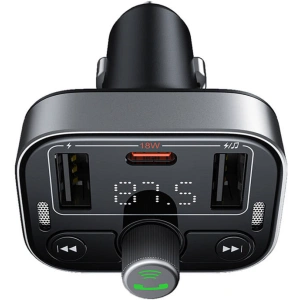 Hurtownia GSM - Transmițător FM Baseus S-09 Pro Bluetooth 5.3 (negru) - BSU4707 - {ean13} - Hurt