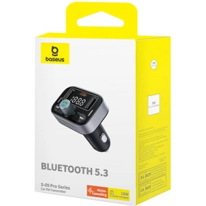 Hurtownia GSM - Transmiter FM Baseus S-09 Pro Bluetooth 5.3 (černý) - BSU4707 - {ean13} - Hurt