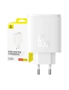 Hálózati töltő Baseus OS-Cube Pro GaN5 USB-A, 2xUSB-C, 65W (fehér)