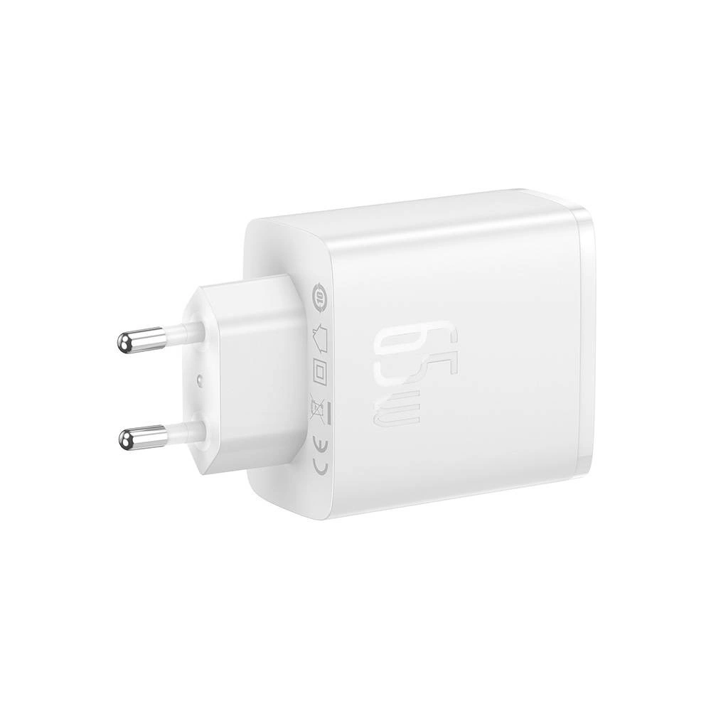 Hurtownia GSM - Nabíječka Baseus OS-Cube Pro GaN5 USB-A, 2xUSB-C, 65W (bílá) - BSU4710 - {ean13} - Hurt