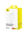 Wholesale Baseus OS-Cube Pro GaN5 USB-A, 2xUSB-C, 65W power charger (white) - BSU4710 - {ean13} - Hurt