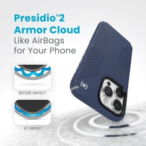 Hurtownia GSM - Etui Speck Presidio2 Grip MagSafe Apple iPhone 15 Pro Max (Albastru Coastal / Gri Prafului) - SPK577 - {ean13} - Hurt