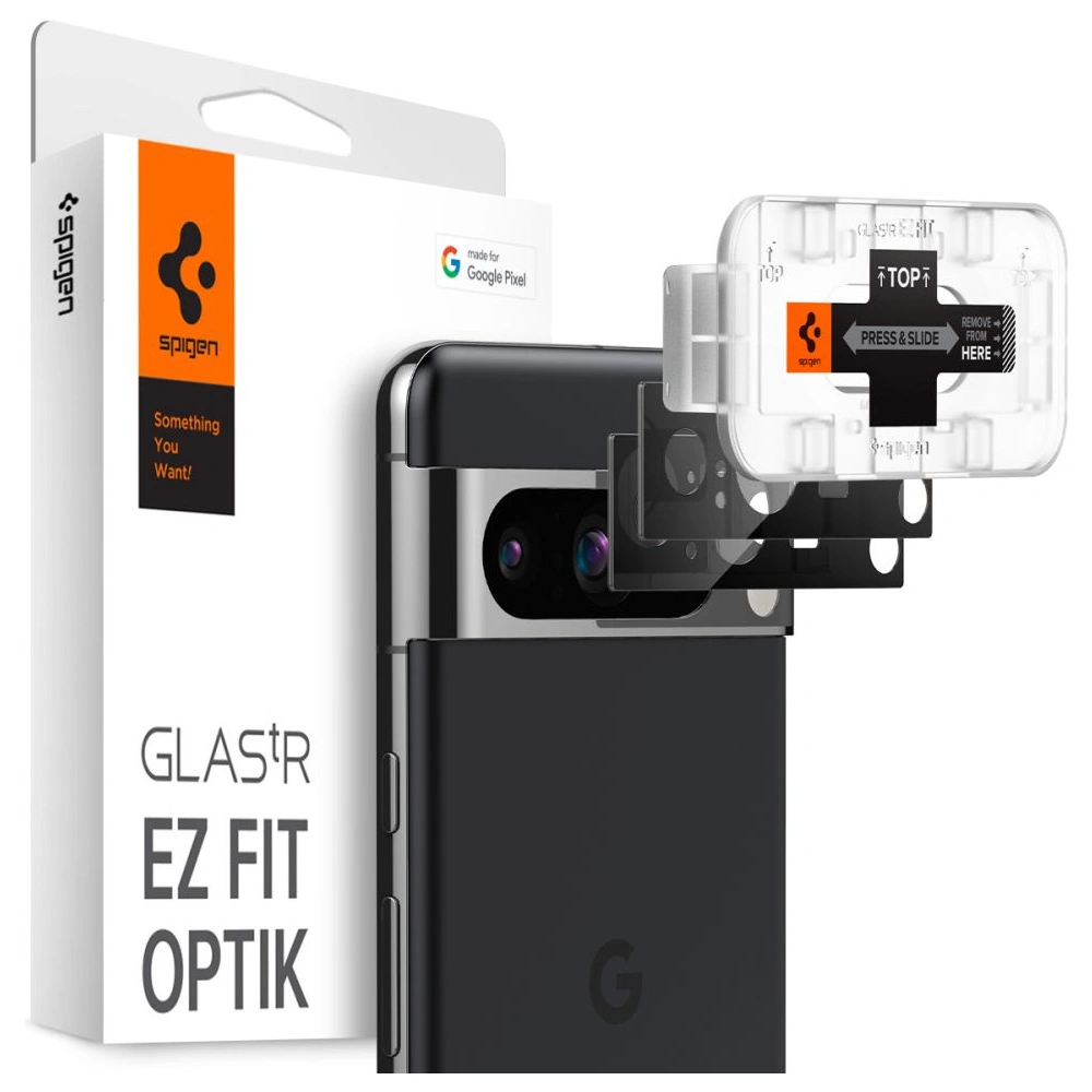 Hurtownia GSM - Edzett üveg a Spigen Optik.tr ez Fit Camera Protector Google Pixel 8 Pro Fekete [2 PACK] - SPN3154 - {ean13} - Hurt