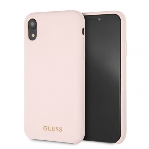 Guess Distributor - 3700740437308 - GUE057PNK - Guess GUHCI61LSGLLP iPhone Xr light pink hard case Silicone - B2B homescreen