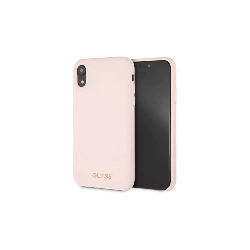 Hurtownia GSM - Etui Guess GUHCI61LSGLLP Apple iPhone XR světle růžový/hard case silikonový - GUE057PNK - {ean13} - Hurt