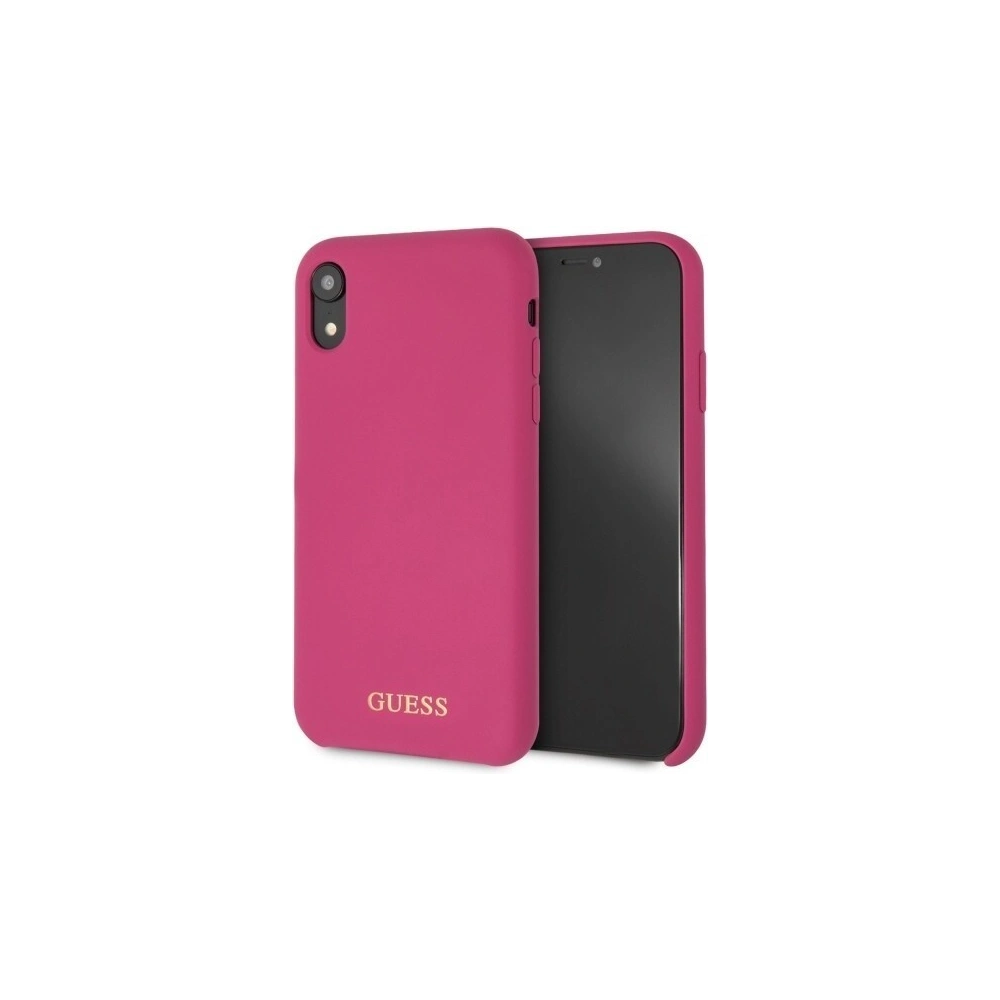 Wholesale Guess GUHCI61LSGLPI iPhone Xr pink hard case Silicone - GUE058PNK - {ean13} - Hurt