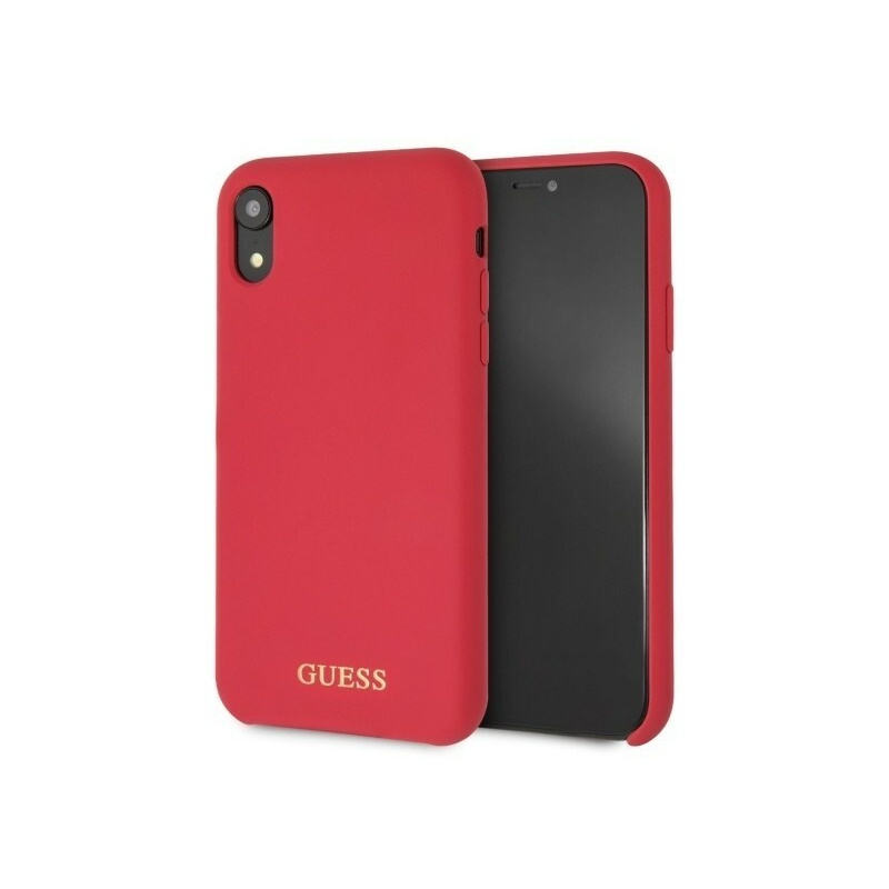 Hurtownia Guess - 3700740437346 - GUE059RED - Etui Guess GUHCI61LSGLRE Apple iPhone XR red/czerwony hard case Silicone - B2B homescreen