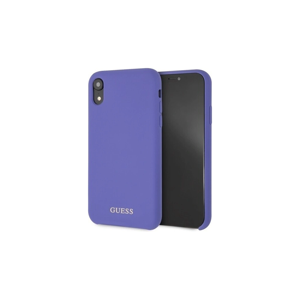 Hurtownia GSM - Etui Guess GUHCI61LSGLUV Apple iPhone XR purple/fioletowy hard case Silicone - GUE060PRP - {ean13} - Hurt