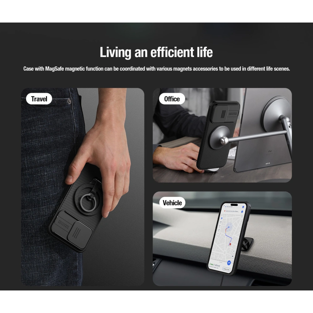 Hurtownia GSM - Etui Nillkin CamShield Pro Magnetic Case Apple iPhone 15 Plus / 14 Plus zelené - NLK1266 - {ean13} - Hurt