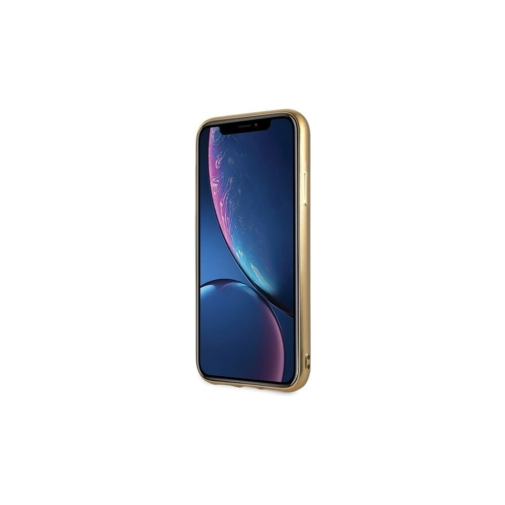 Wholesale Guess GUHCI61PEOLGGO iPhone Xr gold hard case 4G Peony Liquid Glitter - GUE061GLD - {ean13} - Hurt