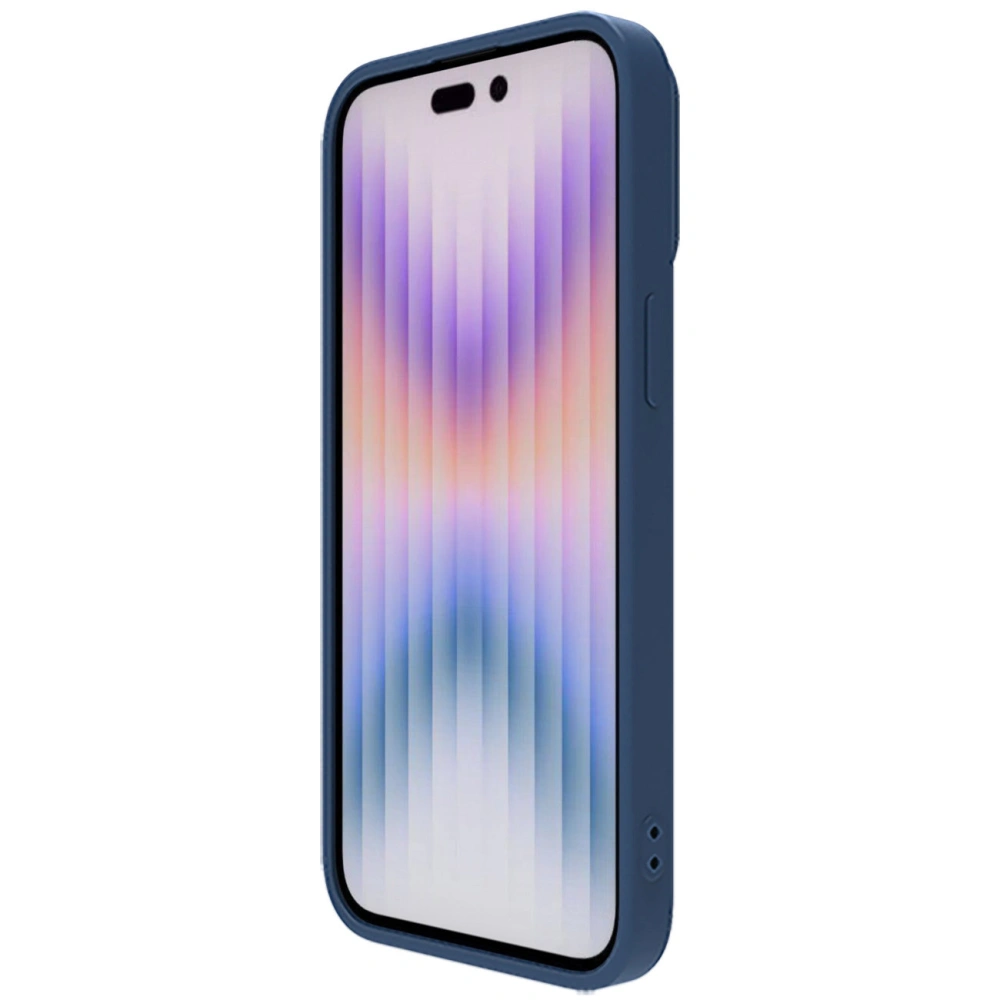 Hurtownia GSM - Etui Nillkin CamShield Silky Silicone Case Apple iPhone 15 Pro albastru închis - NLK1273 - {ean13} - Hurt
