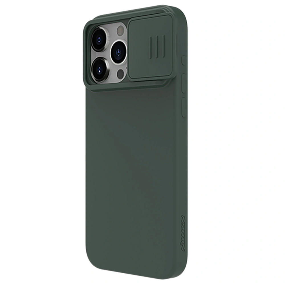 Hurtownia GSM - Etui Nillkin CamShield Silky Silicone Case Apple iPhone 15 Pro zielone - NLK1274 - {ean13} - Hurt