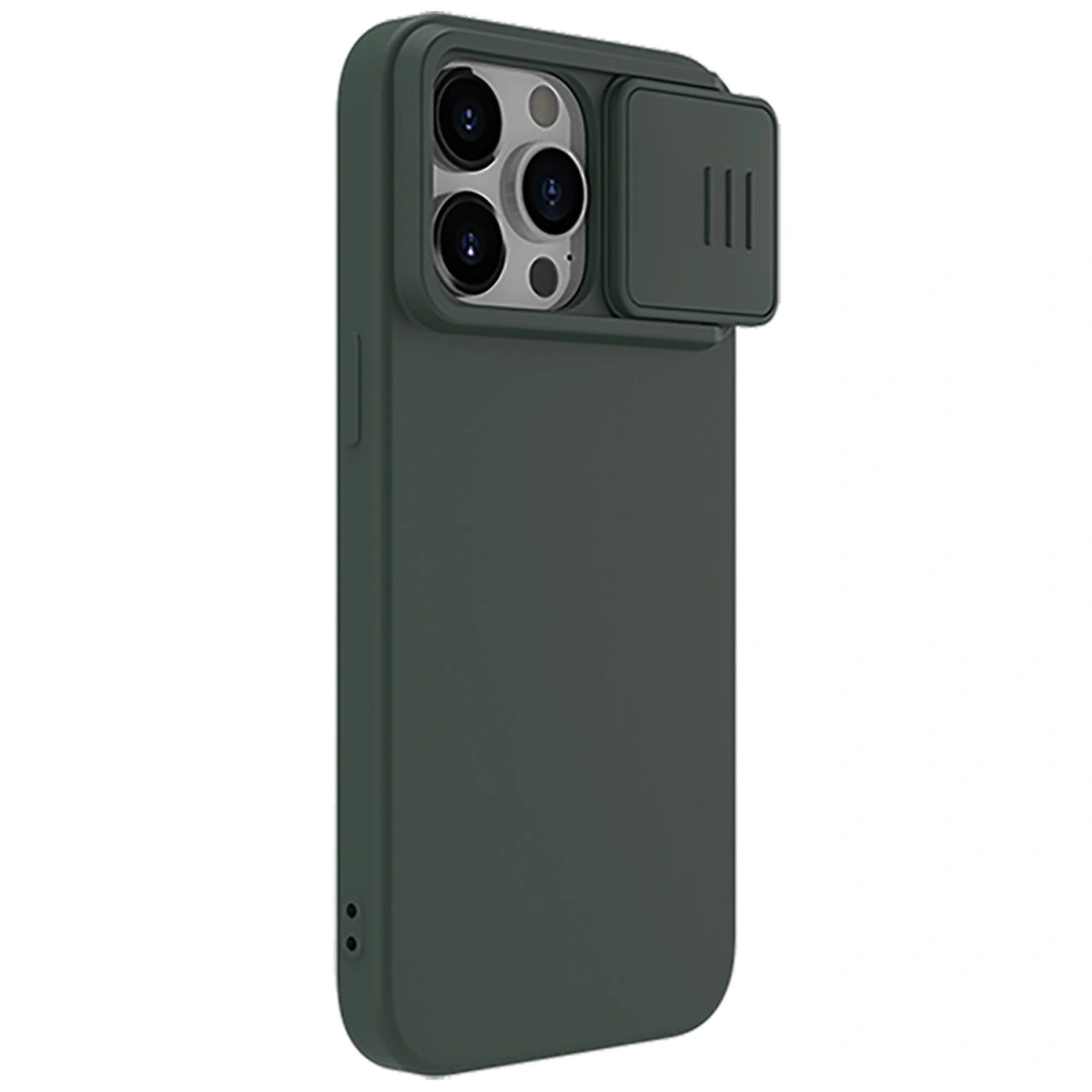 Hurtownia GSM - Etui Nillkin CamShield Silky Silicone Case Apple iPhone 15 Pro zielone - NLK1274 - {ean13} - Hurt