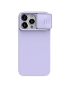 Etui Nillkin CamShield Silky Silicone Case Apple iPhone 15 Pro jasnofioletowe