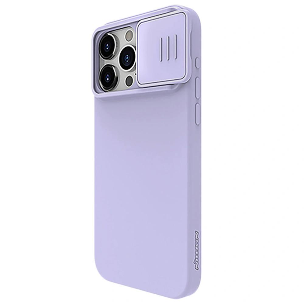 Hurtownia GSM - Etui Nillkin CamShield Silky Silicone Case Apple iPhone 15 Pro jasnofioletowe - NLK1275 - {ean13} - Hurt