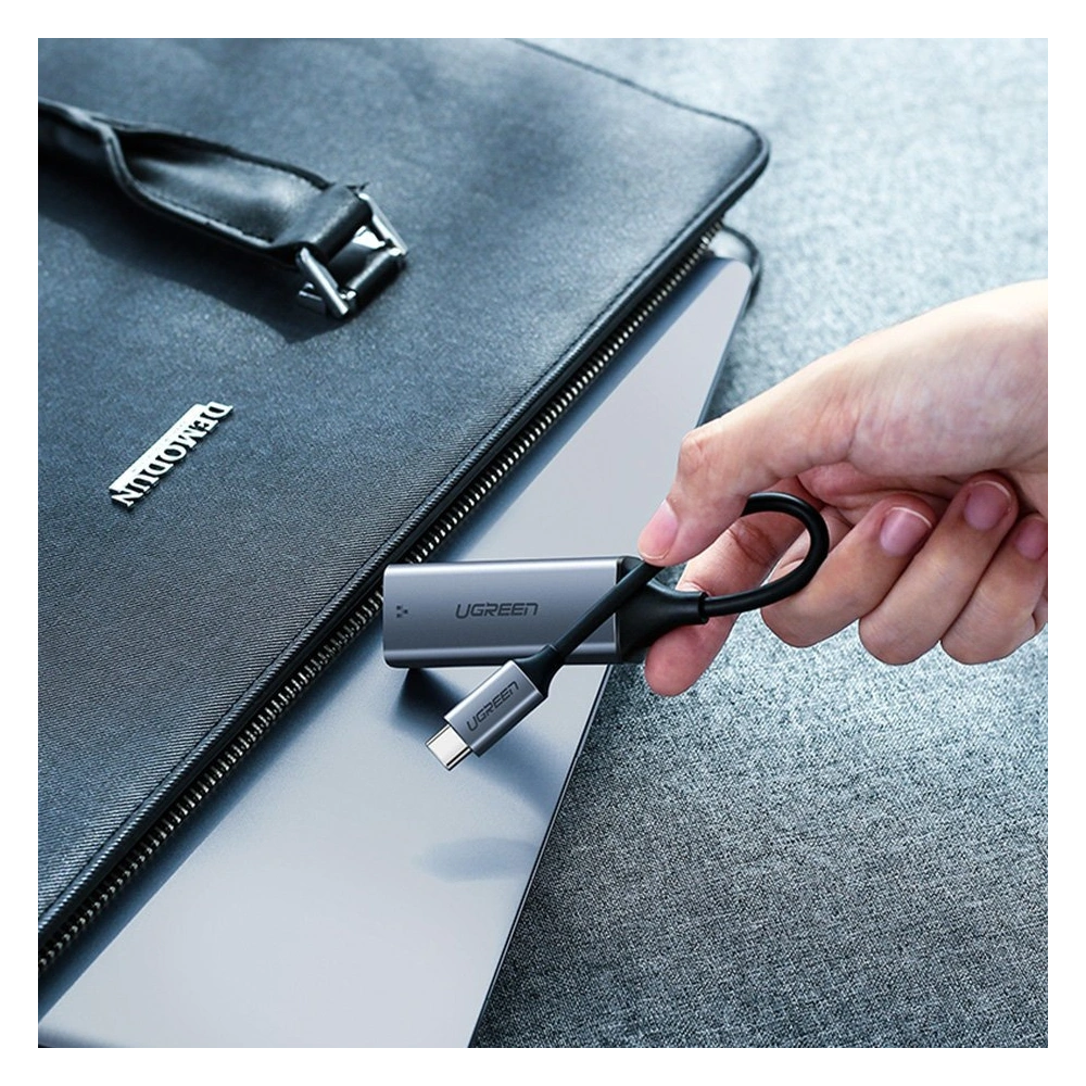 Hurtownia GSM - UGREEN cardă de rețea externă USB-C / Ethernet RJ45 1Gbps gri - UGR1747 - {ean13} - Hurt