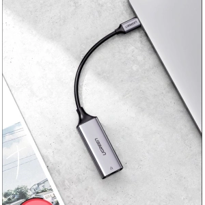 Hurtownia GSM - UGREEN zewnętrzna karta sieciowa USB-C / Ethernet RJ45 1Gbps szary - UGR1747 - {ean13} - Hurt